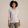 Craghoppers NosiLife Pro LS Shirt III camisa de viagem mulher - Soft Mushroom, XS