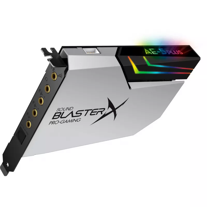 Creative Labs Sound BlasterX AE-5 Plus Pure Edition placa de som gaming PCIe