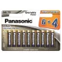 Panasonic Everyday Power pilhas alcalinas AA LR6 pack de 10 (6+4 grátis) - 1,5V, 10 anos de validade, Triple Tough Coating