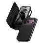 Capa flip CARE by PanzerGlass Tango para Apple iPhone 17 Pro Max - compatível com MagSafe - pele vegana - preta