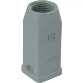 HARTING Han 3A capa M20 saída de cabo reta cinzento-poeira 19200031440