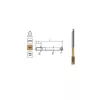 Macho de roscar M10 DIN-376B (6H) HSSE TN 800X - macho de roscar à máquina helicoidal para furos passantes