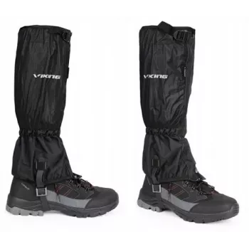 VIKING Triglav Polainas S/M Preto - Polainas impermeáveis para caminhada e trekking com membrana Aqua Thermo Tex