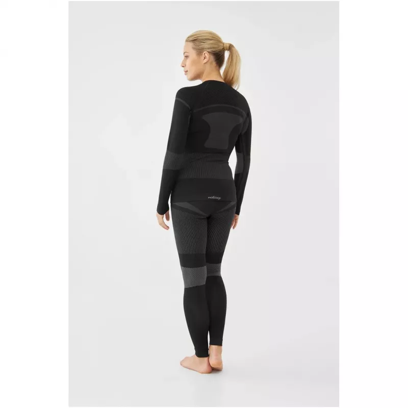 VIKING Ilsa Conjunto de roupa térmica interior para mulher Preto L