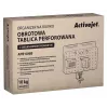 Activejet APB-006B Organizador de secretária perfurado rotativo com suporte vertical para documentos, Preto