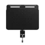 Activejet APB-006B Organizador de secretária perfurado rotativo com suporte vertical para documentos, Preto