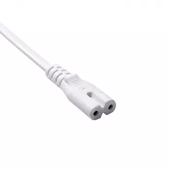 Akyga AK-RD-06A Cabo de alimentação CEE 7/16 (ficha euro) para IEC C7, 2,5 A, 1,5 m, Branco