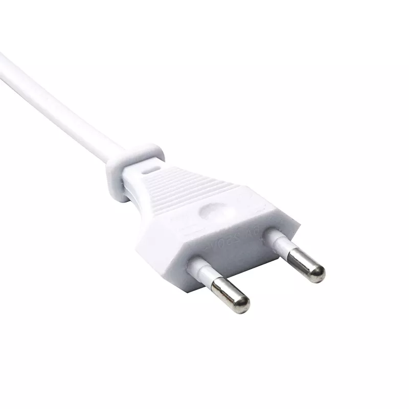 Akyga AK-RD-06A Cabo de alimentação CEE 7/16 (ficha euro) para IEC C7, 2,5 A, 1,5 m, Branco