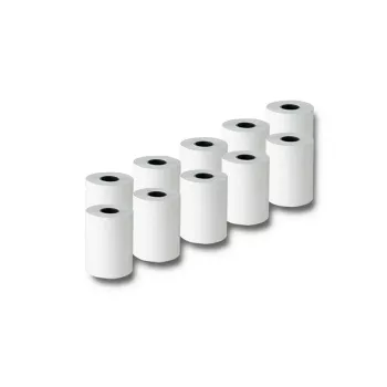 Qoltec Rolo de papel térmico 57 x 15 | 55g/m² | 10 unidades | sem BPA