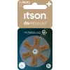 ITSON PR312(41)IT/6RM Pilhas de zinco-ar para aparelhos auditivos tamanho 312 (aba castanha) – pack de 6