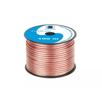 CABLETECH CCA 2,0 mm Cabo de coluna 100 m vermelho/preto