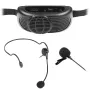 REBEL Sistema de microfone de karaoke portátil com Bluetooth 5.0, altifalante 5W, distorção de voz e efeitos de luz LED | LEC-MIK0041