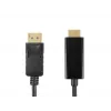 Cabo DisplayPort para HDMI Accura 3,0 m 4K@60Hz 18Gbps HDCP 2.2 dourado preto