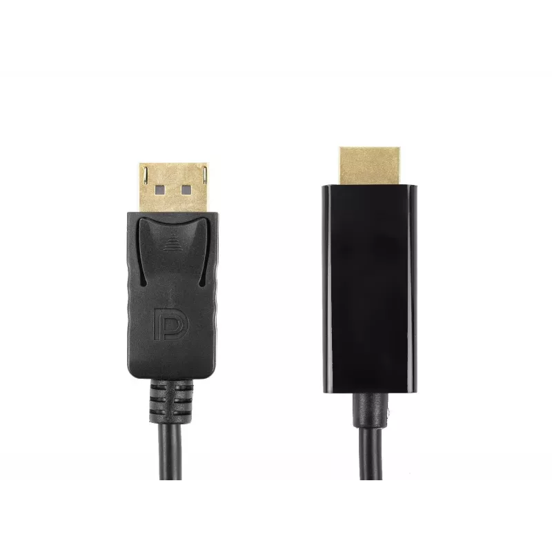 Cabo DisplayPort para HDMI Accura 3,0 m 4K@60Hz 18Gbps HDCP 2.2 dourado preto