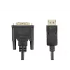 Cabo adaptador DisplayPort para DVI-D Accura 1,8 m preto