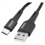 Cabo USB-A para USB-C Quick Charge 3.0 Somostel 1m preto