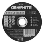 Disco de corte de corindo GRAPHITE 125 x 1,0 x 22,2 mm para metal e aço inoxidável, 41 A60-T-BF, 110 unidades em caixa