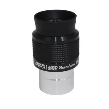 Ocular DO-GSO Super View 15mm 1,25 polegadas - 68° grande angular, totalmente multirrevestido, ótica de 5 elementos