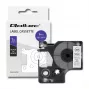 Fita de etiquetas compatível Qoltec DYMO D1 40913, 9mm x 7m, branco com impressão preta