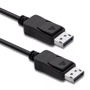 Cabo DisplayPort 1.1 Qoltec, macho para macho, 4K, 2m, preto