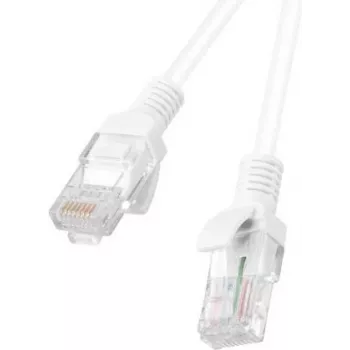 Lanberg Pack de 10 Cabos de Rede Cat.5e UTP 1,5 m Branco Fluke Passed