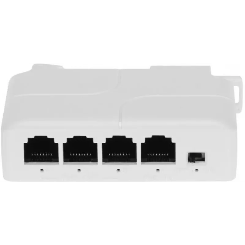 DELTA SPT-POE/3-POE-DIN-E switch/extensor PoE de 4 portas para calha DIN, 3x saída PoE 30W, 10/100 Mbps, não gerido, -40 a 75°C