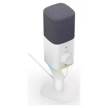 Microfone condensador Krux Qube XLR/USB branco