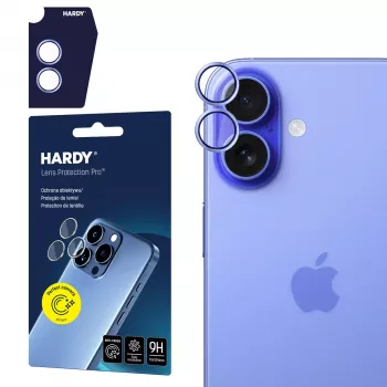 Proteção de lente de câmara 3MK HARDYLens Protection Pro para Apple iPhone 17 - azul