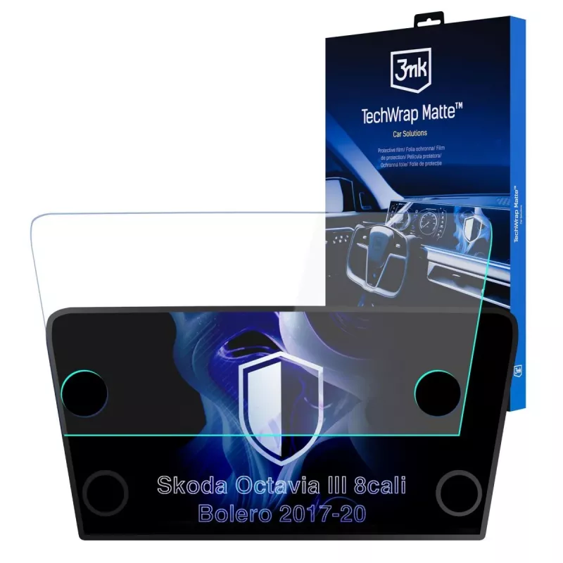 3MK PROTECTION Skoda Octavia III Bolero (2017-2020) película de proteção de ecrã TechWrap Matte para a consola central