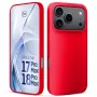Capa 3mk Hardy Mellow para Apple iPhone 17 Pro Max / 18 Pro Max vermelha