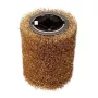 Rolo de escovas de arame GRAPHITE para máquina de satinar e matear 58GE137, 120 mm x 100 mm, arame de aço encrespado, furo de 19 mm, 3000 rpm