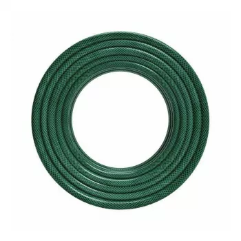 AWTOOLS AW70424 Mangueira de jardim PVC reforçada de 3 camadas 1/2 polegadas 25m, 8 bar, resistente a UV e algas, verde