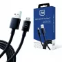 Cabo 3mk Hyper USB-A para Micro-USB 1,2m 5V 2,4A preto