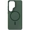 3MK Smoke MagCase para Samsung Galaxy S26 Ultra - Capa traseira MagSafe translúcida verde com absorção de impactos