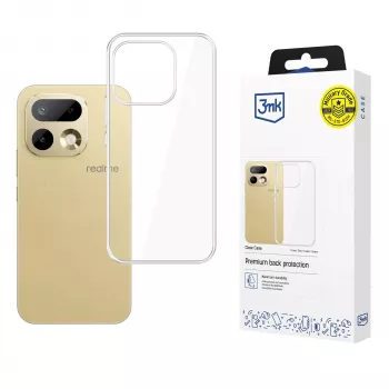 3mk Clear Case para Realme 16 Pro 5G - capa traseira transparente em TPU com tecnologia Absorber™