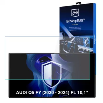 3MK PROTECTION película protetora TechWrap Matter para Audi Q5 FY (2020-2024) 10,1 polegadas ecrã central