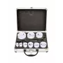 Conjunto de serras copo bimetal AWTOOLS 19-64 mm, 13 peças, Black Line, mala metálica