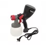 HOOZAR Pistola de pintura elétrica HVLP 600W com depósito de 800ml, 3 padrões de pulverização, regulação de caudal