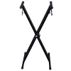 MOZOS KSX1 Suporte X-Type para teclados e pianos digitais, aço de viga única, carga 25 kg, altura 650-980 mm, dobrável