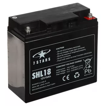 Bateria VRLA AGM 12V 18Ah – sem manutenção, terminais F2
