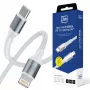 Cabo 3mk Hyper N-SERIES USB-C para Lightning 1m 9V/2A 20W branco