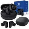 3mk FitPods BT 6.0 auriculares True Wireless Stereo com estojo de carregamento, Bluetooth 5.0, controlo tátil, IPX4, preto
