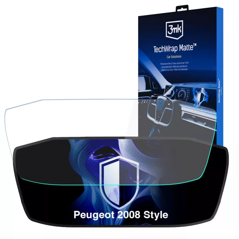 3MK PROTECTION Peugeot 2008 Style TechWrap película de proteção de ecrã mate para o painel de instrumentos