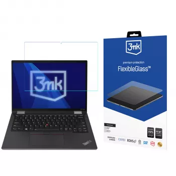 Película protetora 3MK FlexibleGlass para Lenovo ThinkPad X13 Yoga Gen 2 (20W8) - vidro híbrido 13,3 polegadas, 7H, oleofóbica, sem bolhas