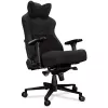 YUMISU 2053 Cadeira gaming, revestimento em tecido, preta (Y-2053-BB-M)