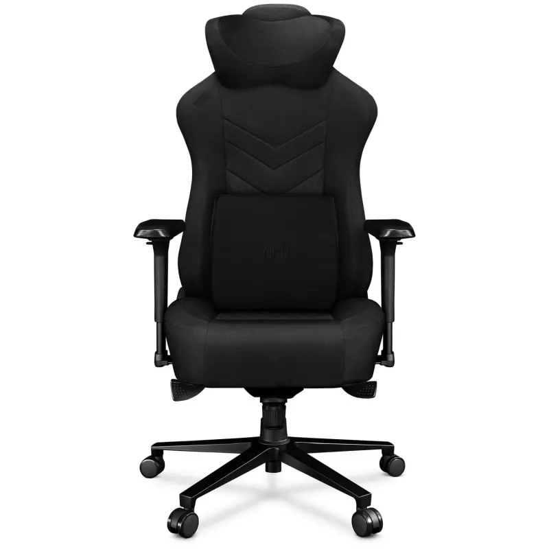 YUMISU 2053 Cadeira gaming, revestimento em tecido, preta (Y-2053-BB-M)
