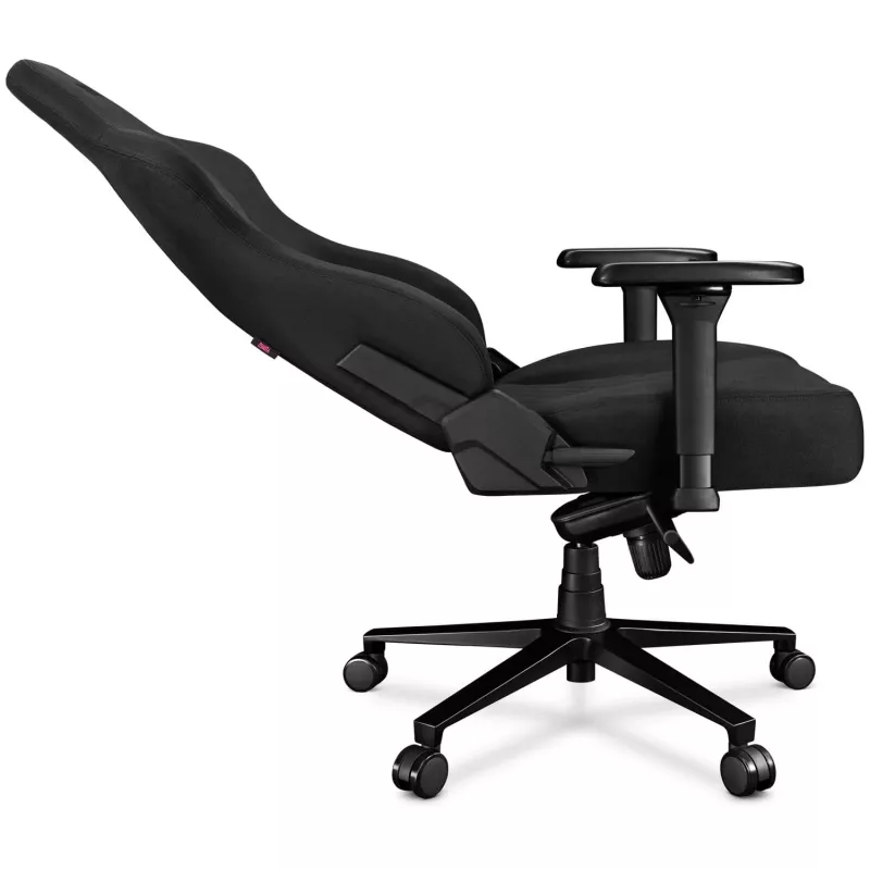 YUMISU 2053 Cadeira gaming, revestimento em tecido, preta (Y-2053-BB-M)