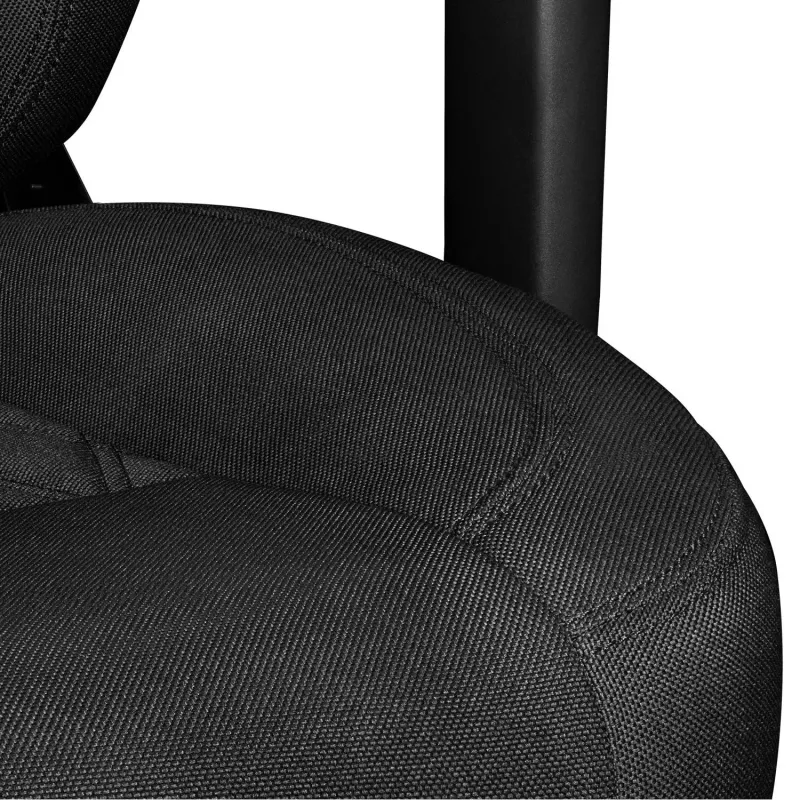 YUMISU 2053 Cadeira gaming, revestimento em tecido, preta (Y-2053-BB-M)