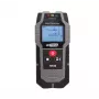 AWTOOLS 1124900 Detetor de parede multifunções – deteta madeira, metal e cabos AC sob tensão até 100 mm de profundidade