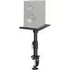 MOZOS MSK10 Par de suportes para monitores de estúdio – suportes de coluna em aço ajustáveis em altura com almofadas de desacoplamento, pontas de chão e gestão de cabos, 800–1300 mm, 20 kg de carga por suporte, preto